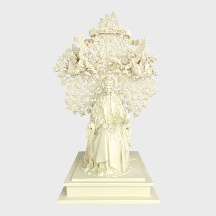 Figura Matki Bożej Gietrzwałdzkiej - Kość Słoniowa